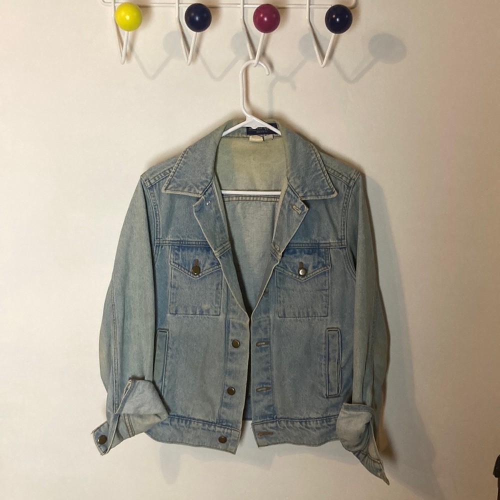 American Apparel light wash jean jacket